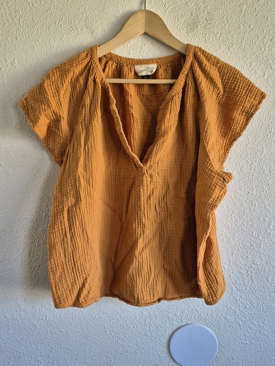 Universal Thread Tops - Universal Thread Plus Size Mustard Yellow Blouse Womens Size XXL